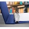 Better Office Products 7-Ring Leatherette Executive Ledger/Check Binder, Zipper Pouch, Holds 9 x 13in Business Checks, Blue 11301 - alternate 5
